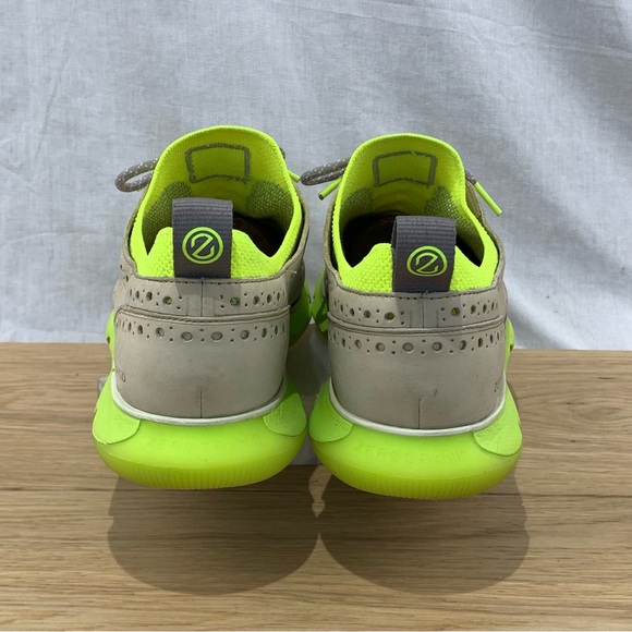 Cole Haan Zerogrand 4.Z Wingtip Oxford Nubuck Grey, Lime Green Men’s Size 9 M - Picture 4 of 9